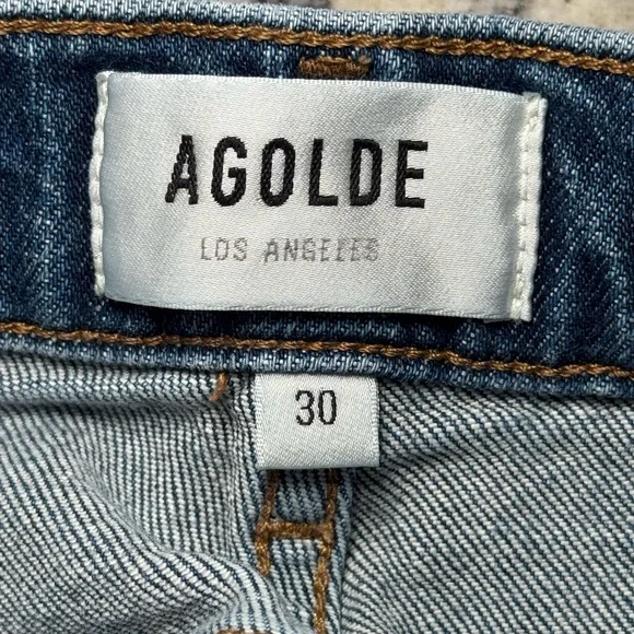 Agolde High Rise Stovepipe Jeans in Aspire - Picture 7 of 11